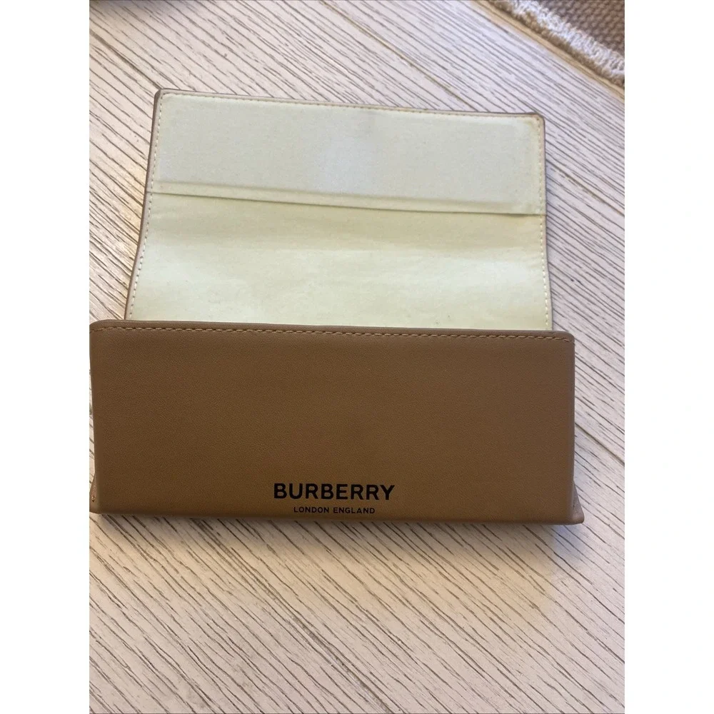 Burberry Tan Hard Eyeglass & Sunglasses Case, Unisex Protective Hard Case